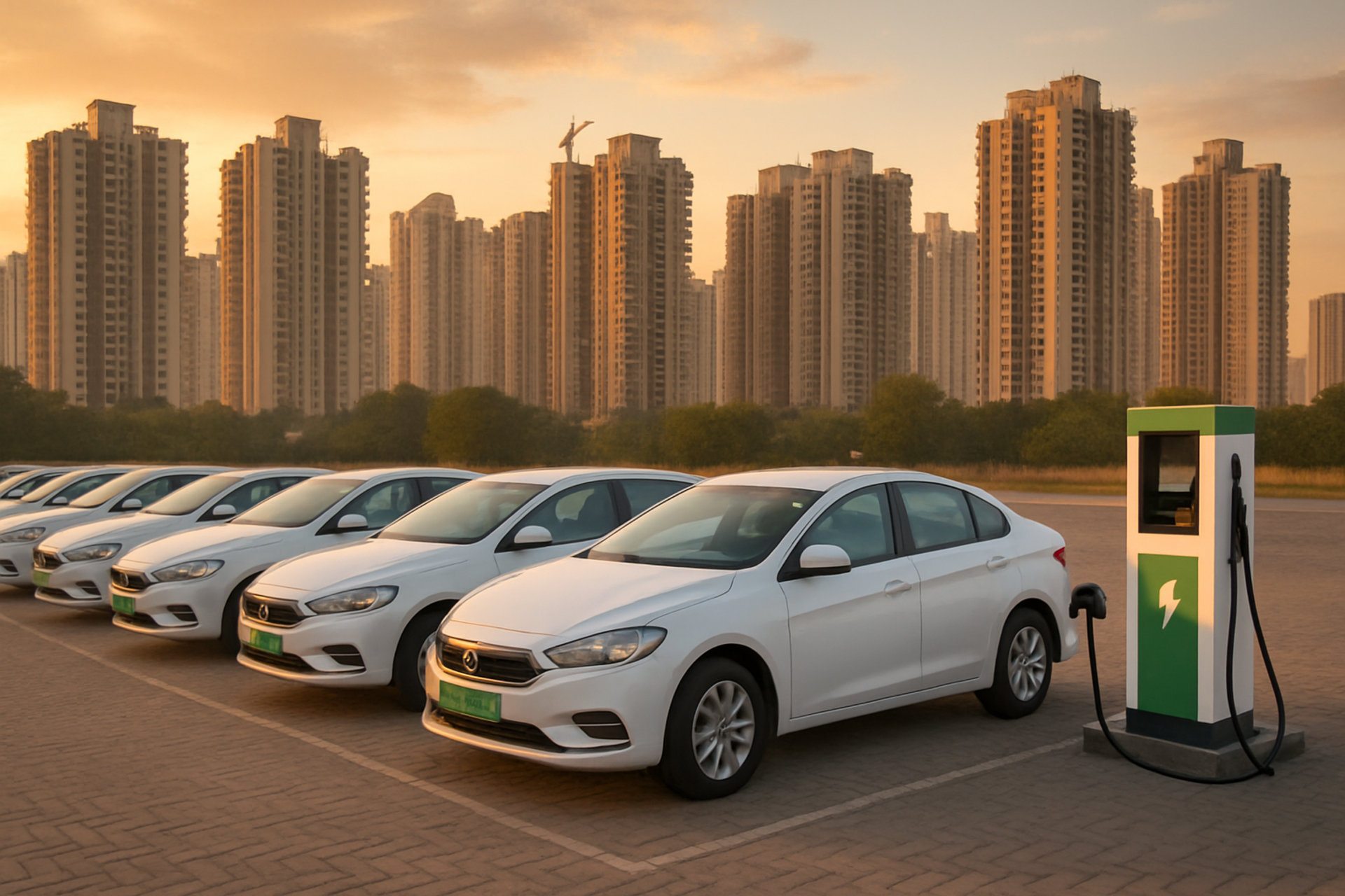 EV Cab Operator Secures Major Parking Hub in Greater Noida