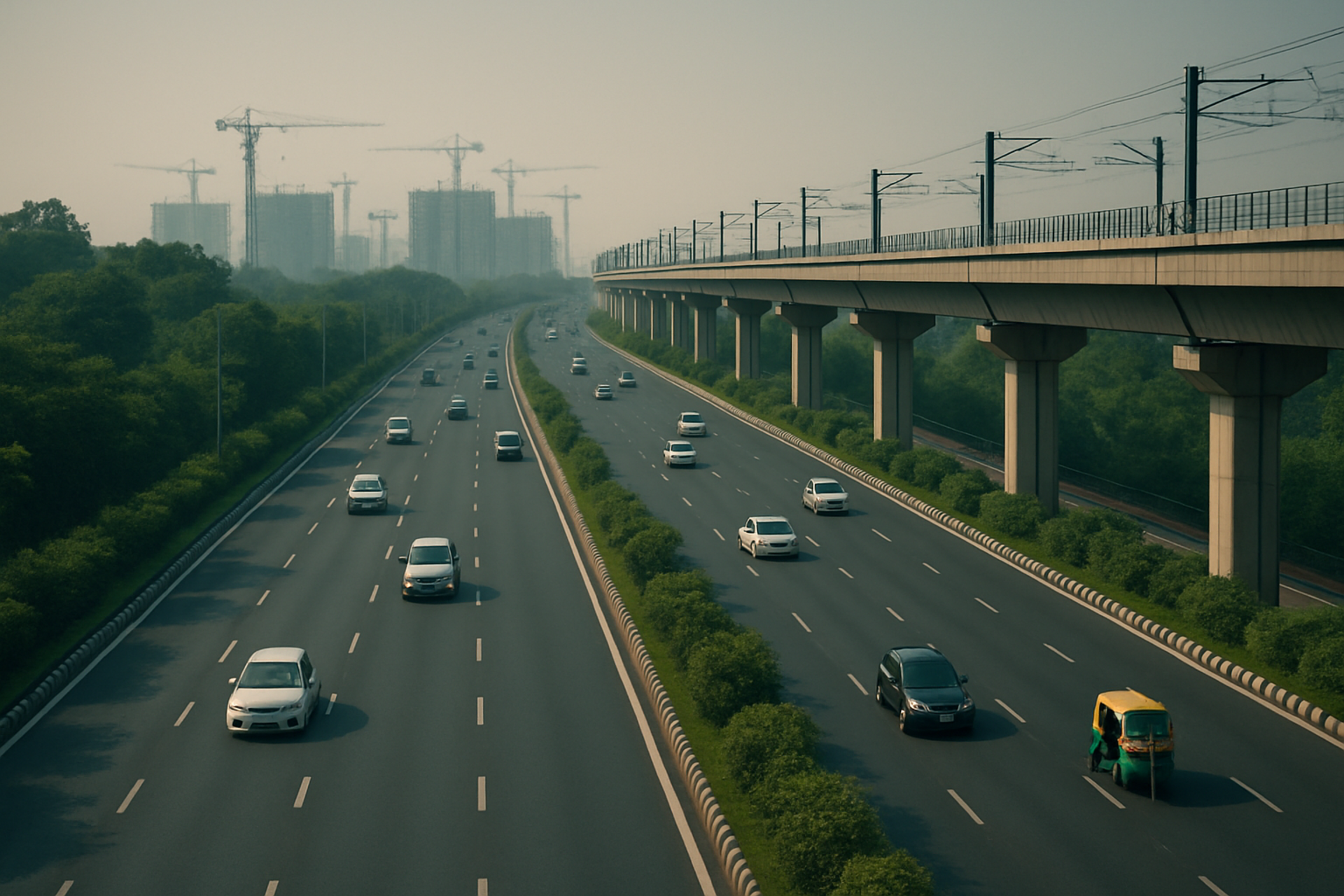 How far is Sector 94 Noida from South Delhi?
