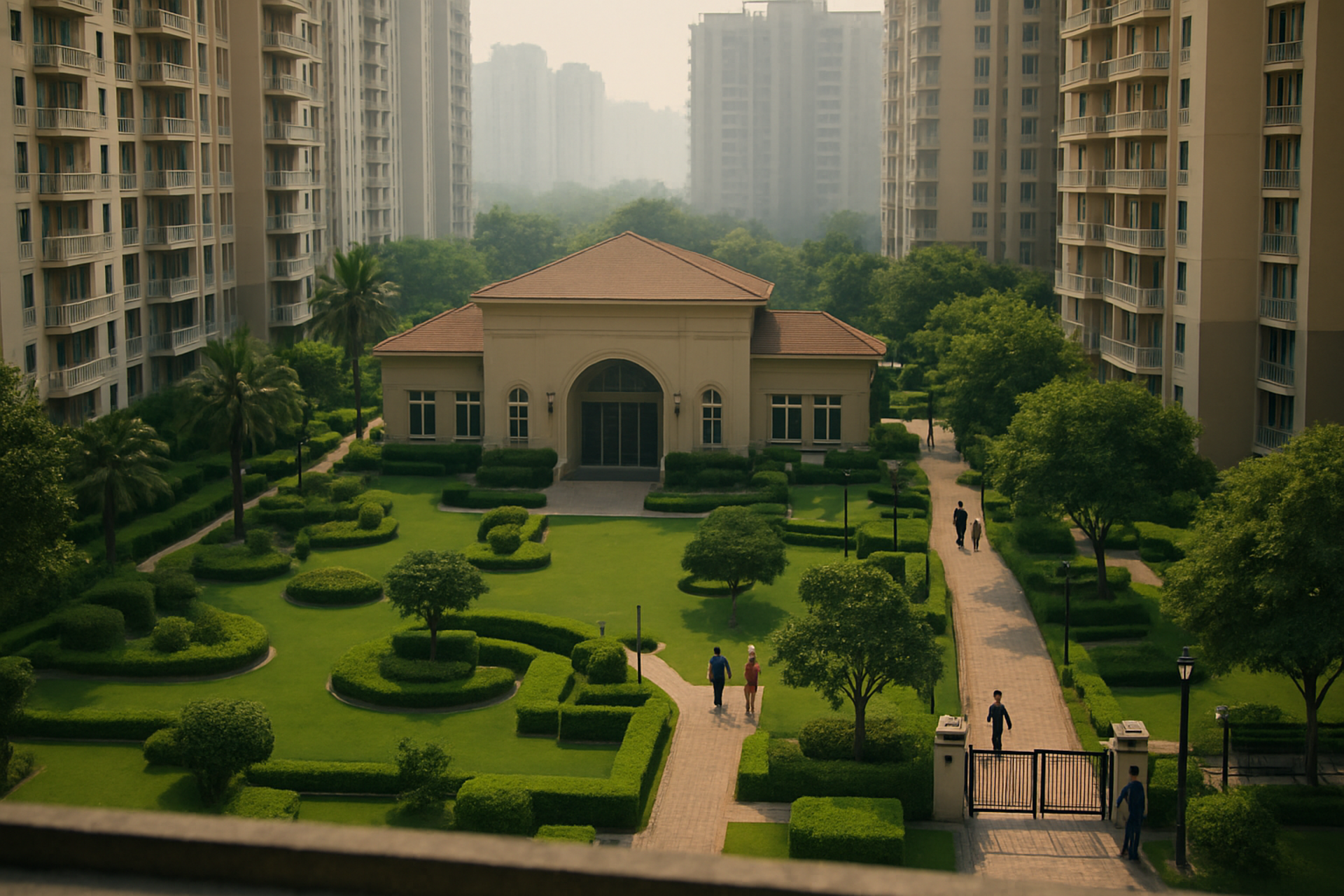 How much maintenance do luxury societies in Noida charge?