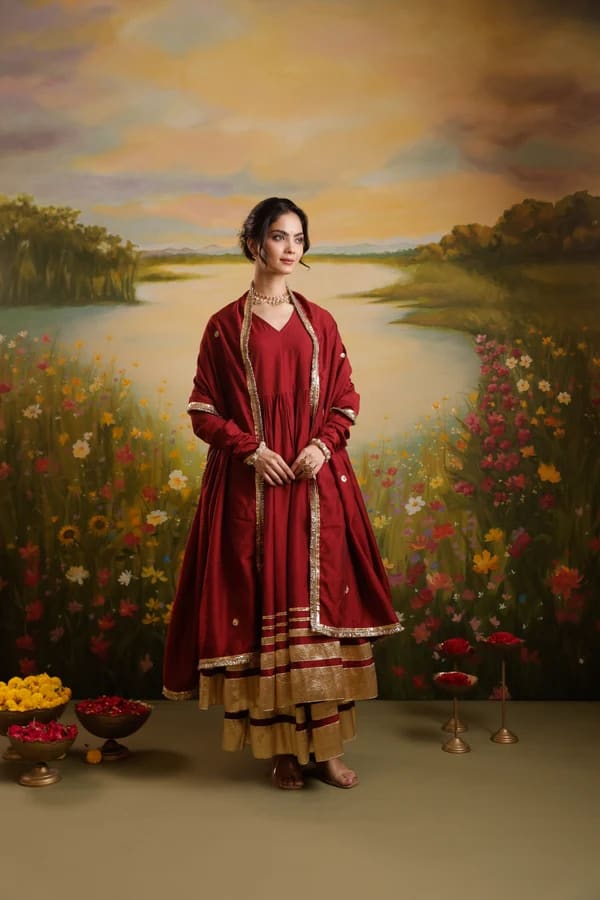 Shop Designer Anarkali Sets for Women Online at Asrumo