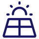 Solar water heater icon