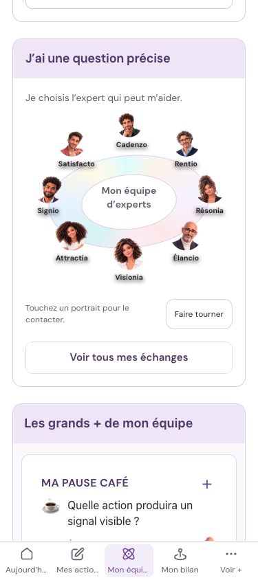 La roue des huit experts dans Synthia