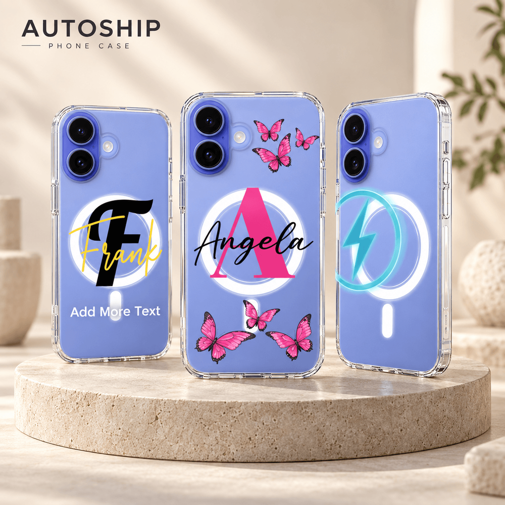 Customized Magsafe Clear phone case Apple/ Samsung