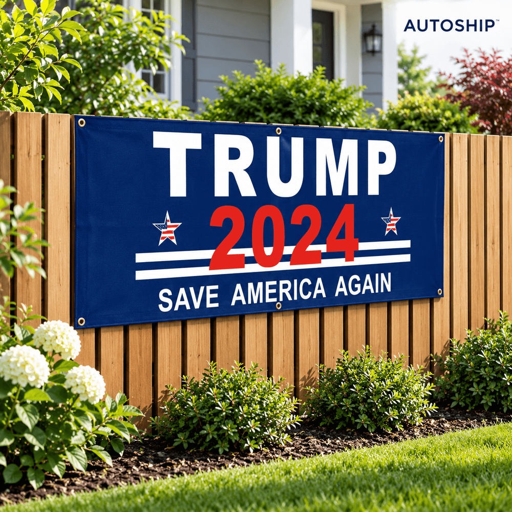Customized hanging flag (single-sided printing, 6 holes ) (C336)