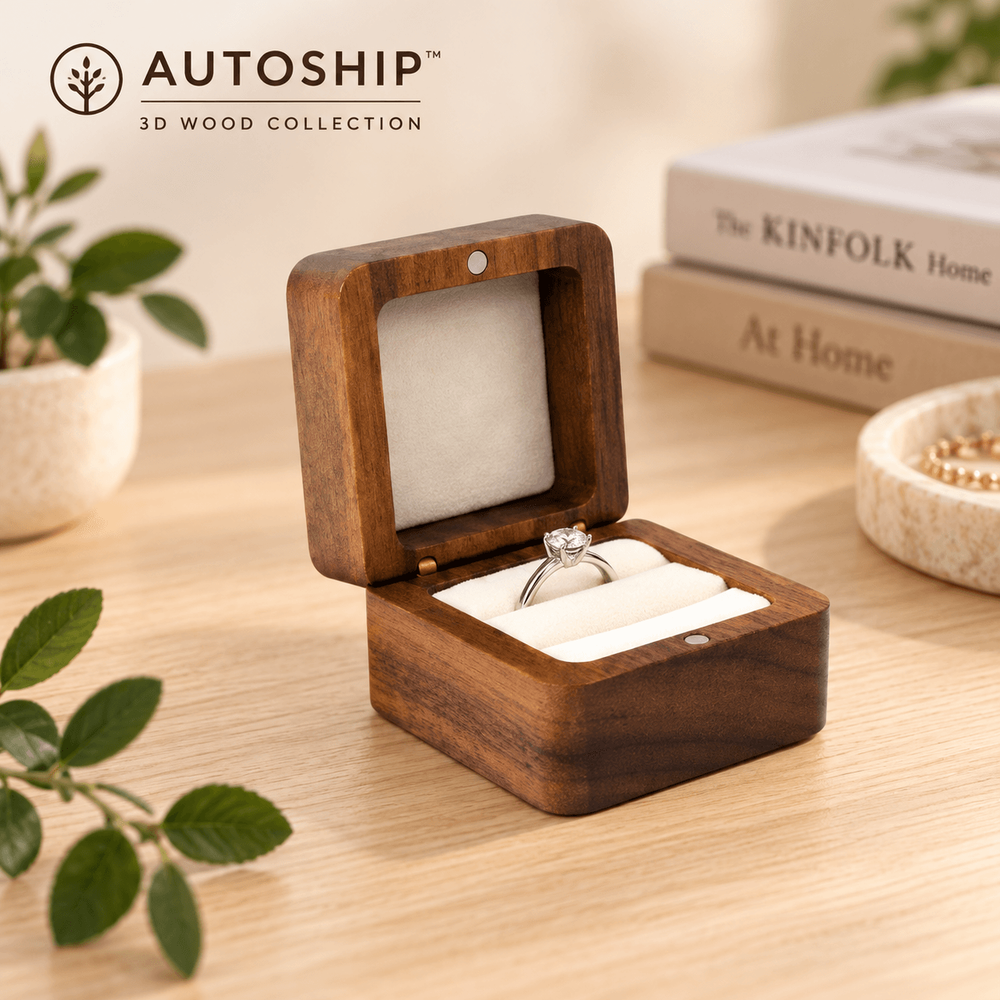 Wooden jewelry box (C481)