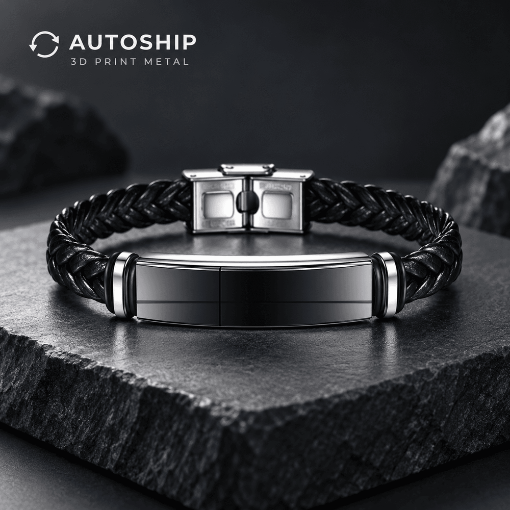 Simple leather bracelet