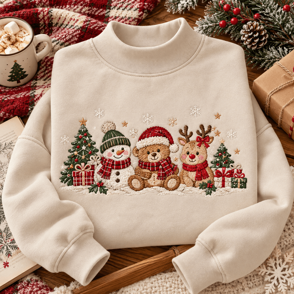 Sweatshirt Mock Neck