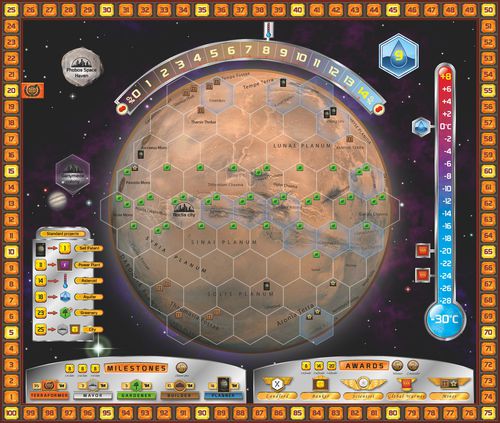 the Terraforming Mars board