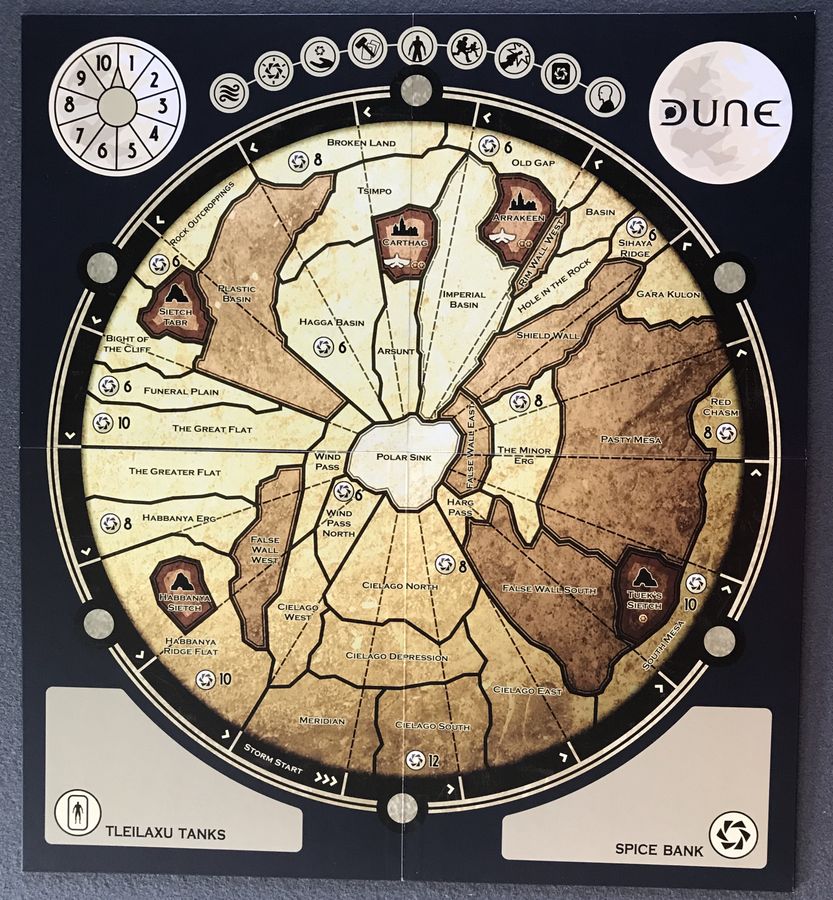 Dune the board game board