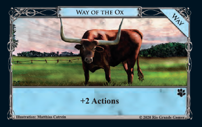 Way of the Ox a new type of card in Dominion: Menagerie