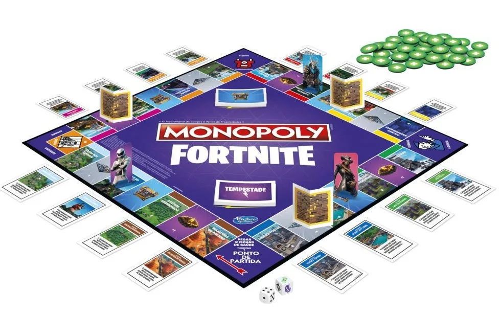 Monopoly Fortnite components and rules.
