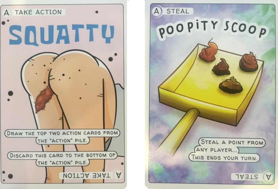 This game is Poo action cards