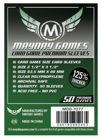 Mayday Games Clear Premium Card Sleeves