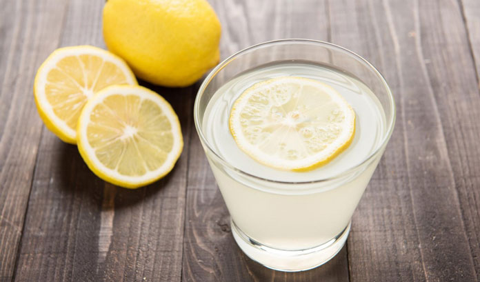 drinking-lemon-water