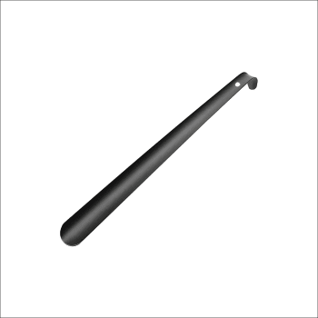 Skohorn i lakkert stål, Solid, 30cm - Svart