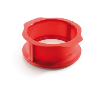 Springform i silikon med keramisk bunnplate, Ø15cm - Rød