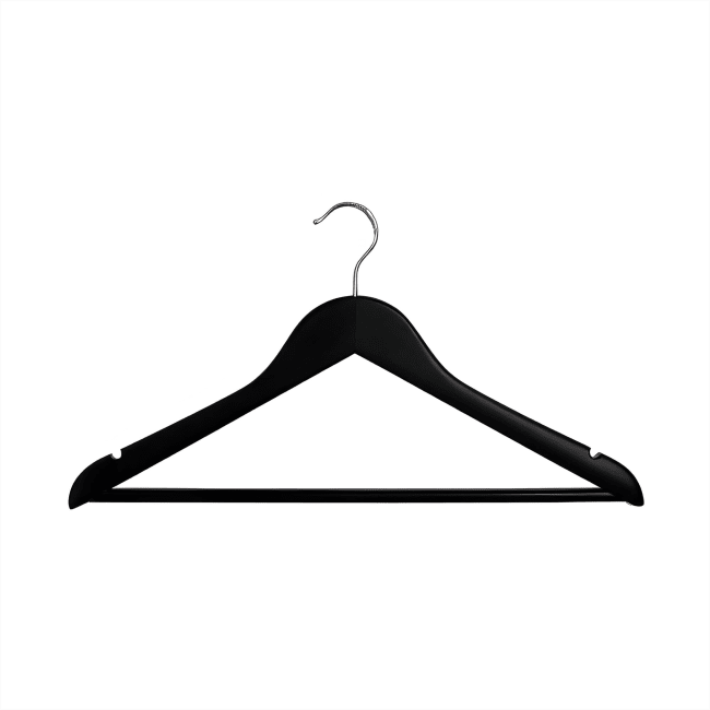 Kleshenger i tre, m/buksestang - Svart