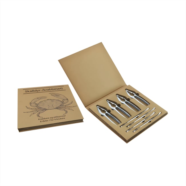 Skalldyrbestikk, 8 deler, Gavepakke
