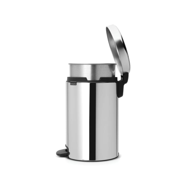 NewIcon Pedalbøtte, 12L - Brilliant Steel