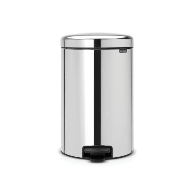 NewIcon pedalbøtte, 20L - Brilliant Steel