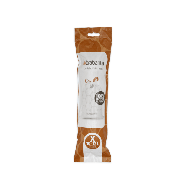 PerfectFit Søppelposer på rull, Str. X (10-12L) - 20 stk - White