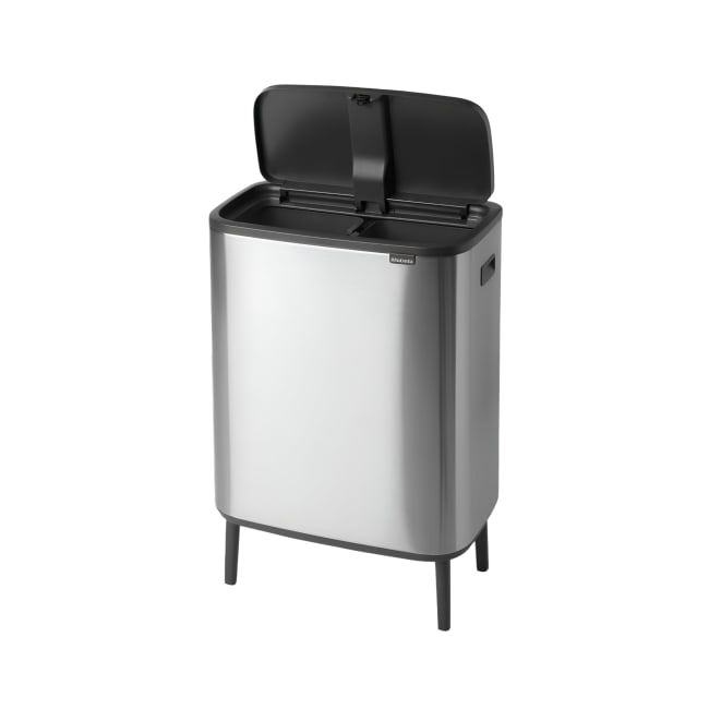 Bo Touch Bin Sorteringsbøtte, 2 x 30L - Matt Steel Fingerprint Proof