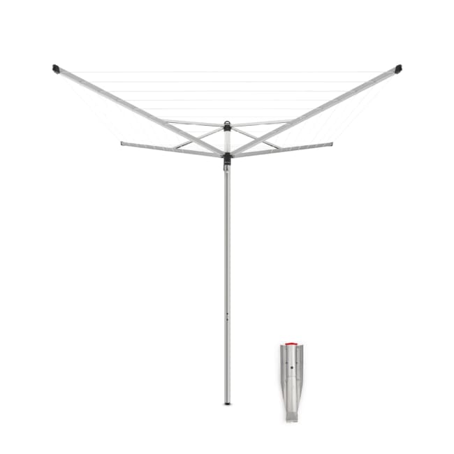Topspinner Roterende tørkestativ, Splitpole, 40m - Metallic Grey