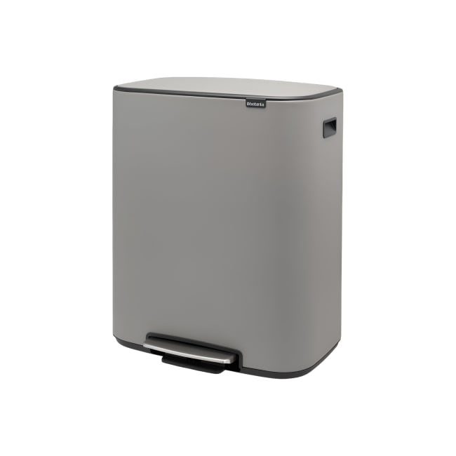 Bo pedalbøtte, 60L - Mineral Concrete Grey