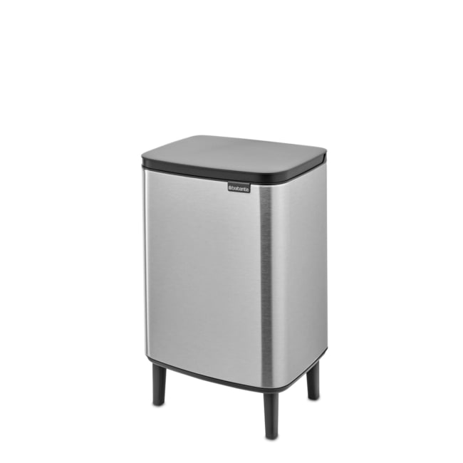Bo Søppelbøtte, 12L - Matt Steel Fingerprint Proof