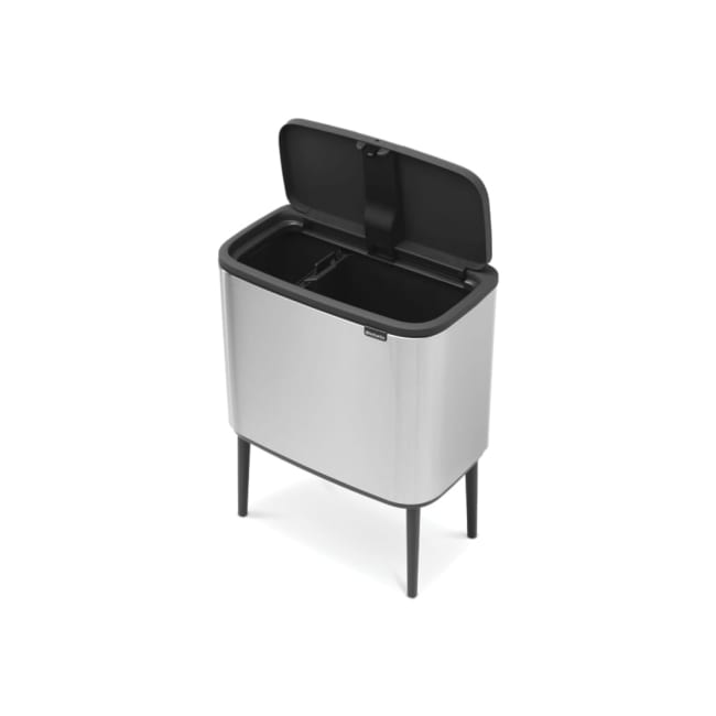 Bo Touch Bin Sorteringsbøtte, 11 + 23L - Matt Steel Fingerprint Proof