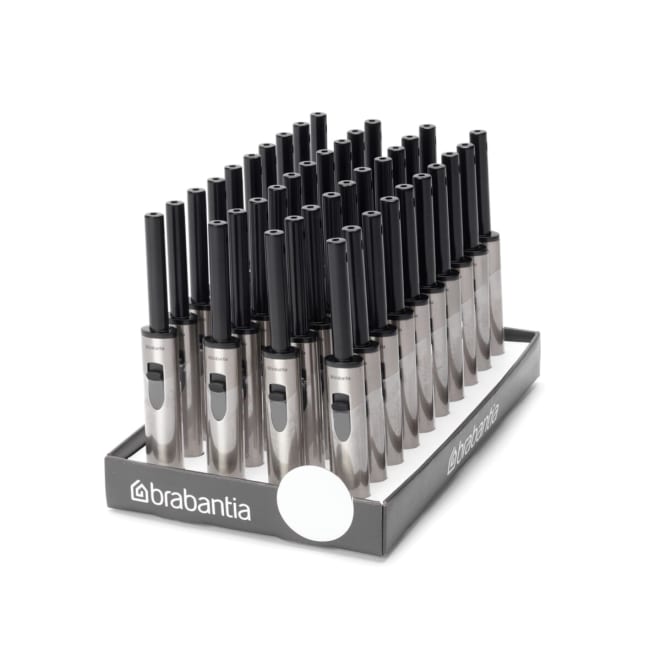 Profile Display for flamme-lightere, 40 stk - 40 stk - Matt Steel / Black