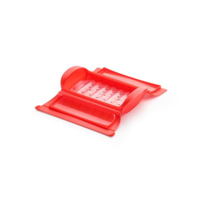 Dampkoker til mikrobølgeovn, 1-2p - 2stk - Rød