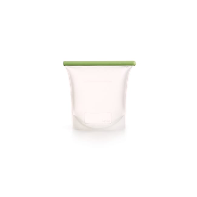 Gjenbrukbar "Zip Lock" pose, 1.5L - Grønn