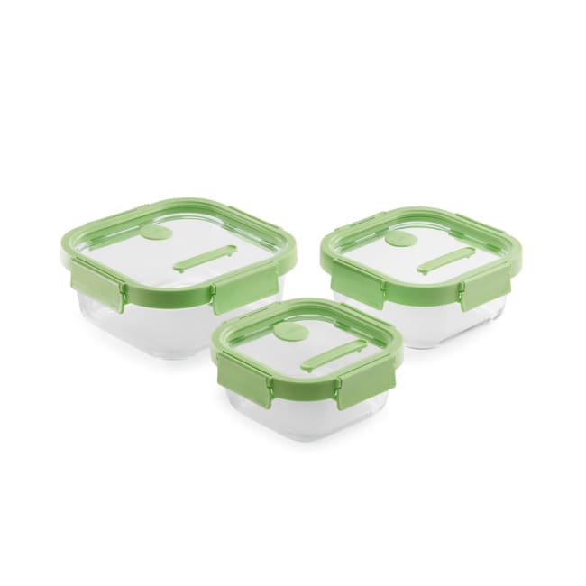 Matoppbevaring i glass - Grønn