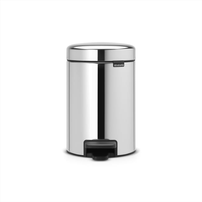 NewIcon Pedalbøtte, 3L - Brilliant Steel