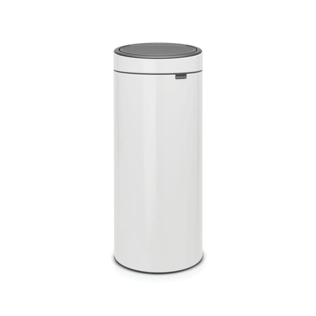 Touch Bin Søppelbøtte, 30L - White