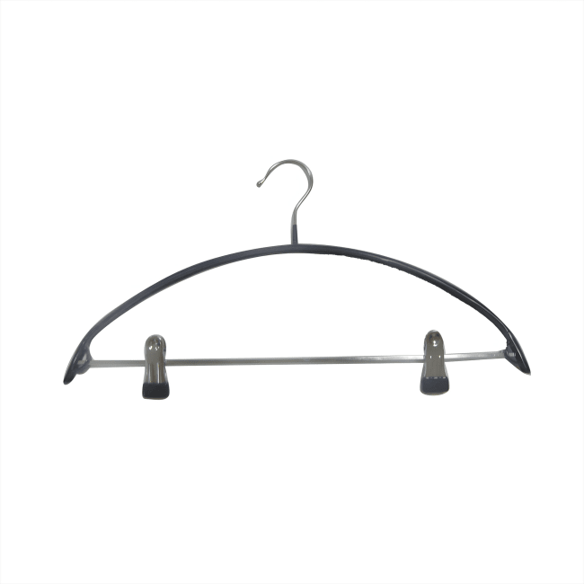 Kleshenger med bukse-/skjørteklemmer, Antiskli-belegg - Svart