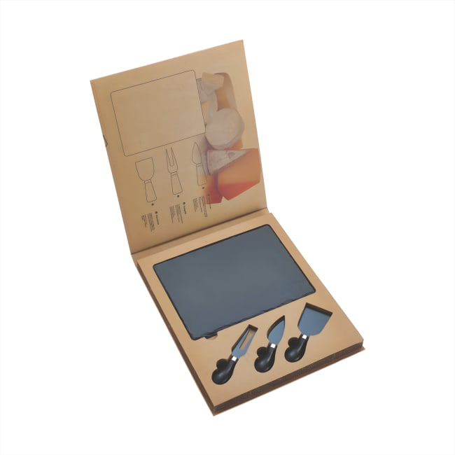 Ostekniver og skjærebrett, 4 deler