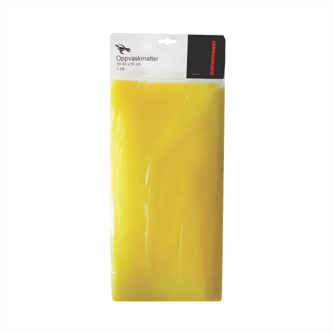 Oppvaskmatter - 2stk - Gul