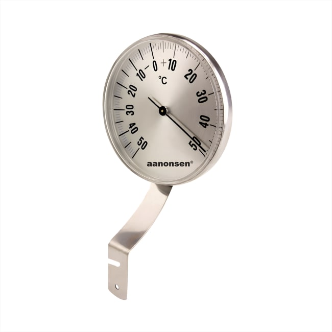 Vindustermometer i rustfritt stål, Ø6.5cm
