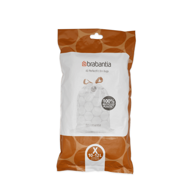 PerfectFit Søppelposer i dispenserpakke, Str. X (10-12L) - 40 stk - White