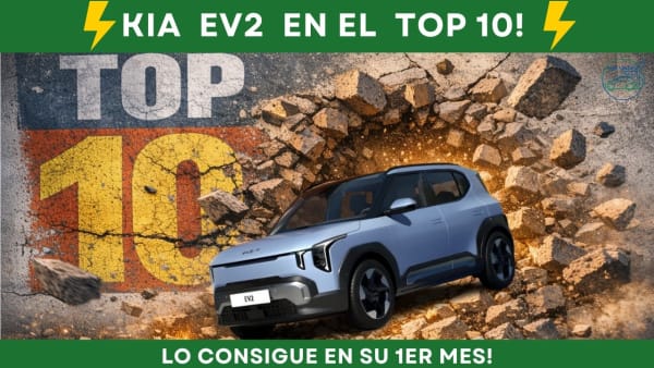 Éxito del KIA EV2! Tercer lanzamiento de 2026 que consigue entrar en el Top10 de 100% Eléctricos