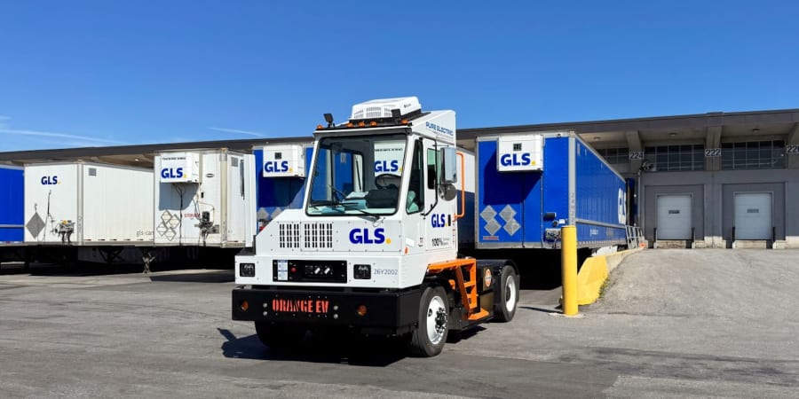 Orange EV electric terminal tractors clean up in Canada