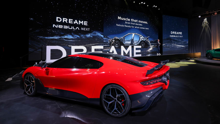 Chinese vacuum maker Dreame debuts rocket-boosted electric supercar in US