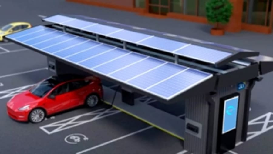 Una estación de recarga para coches eléctricos que lo tiene todo: es autónoma, bidireccional, inteligente y modular y puede utilizar baterías de segunda vida