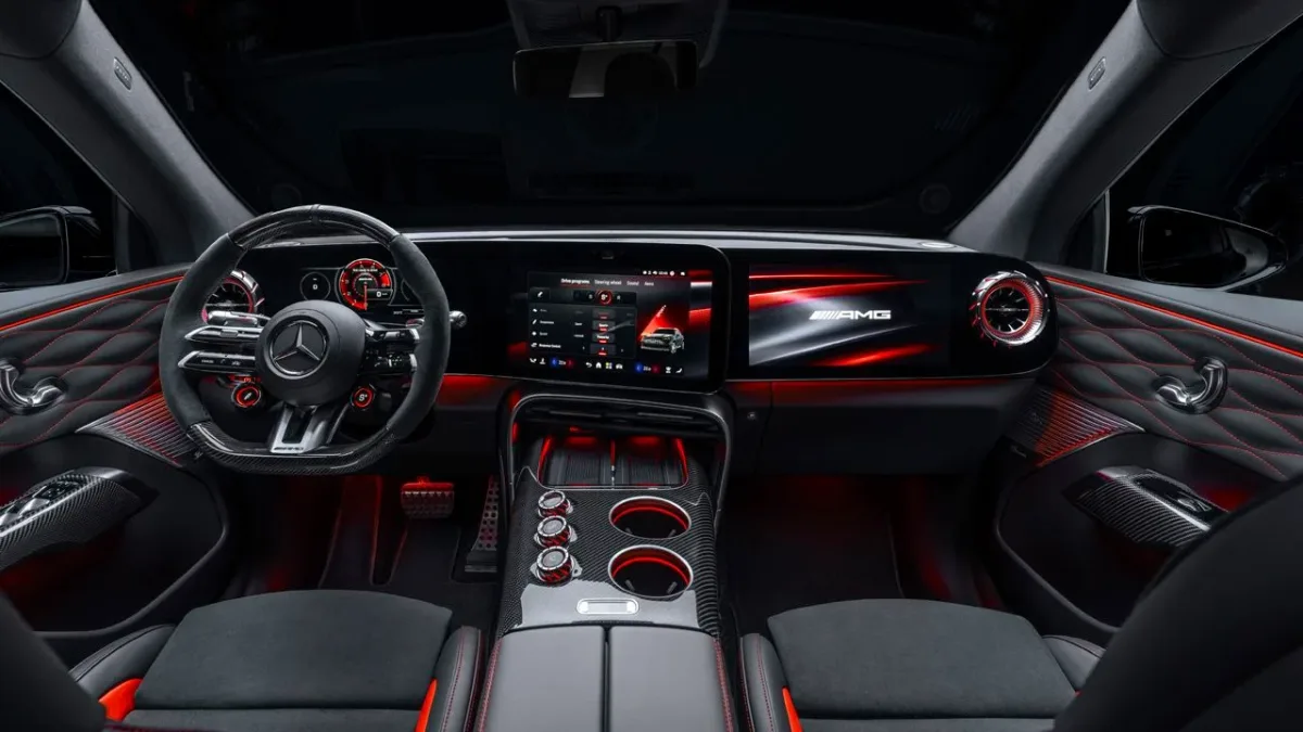 Cockpit del Mercedes AMG GT SUV Eléctrico