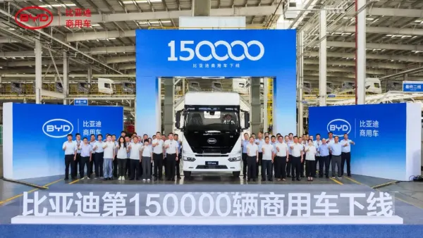 BYD Q3, el camión eléctrico alcanza 150.000 comerciales producidos