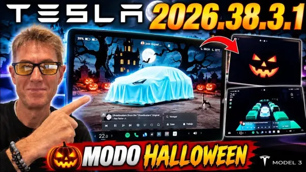 Tesla lanza la actualización 2026.38.3.1 con el Modo Halloween