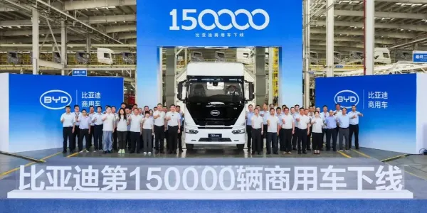 BYD Q3, el camión eléctrico de 800 CV alcanza un hito de producción