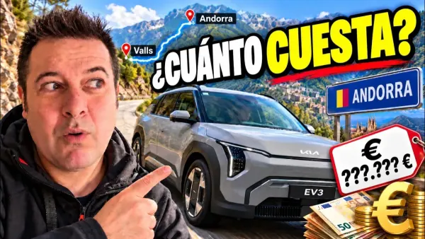 Kia EV3, coste de viajar a Andorra y consumo en 374 km